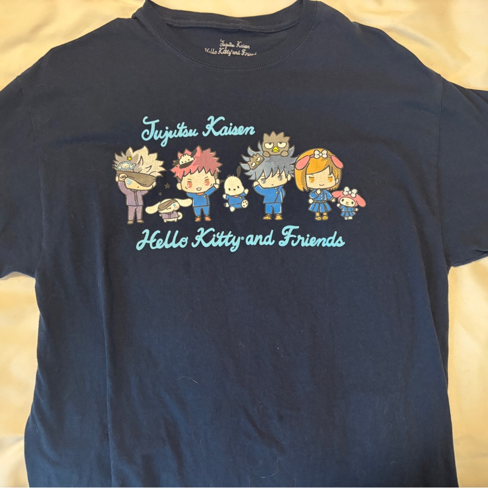 Hello Kitty and Friends Jujutsu kaisen tee